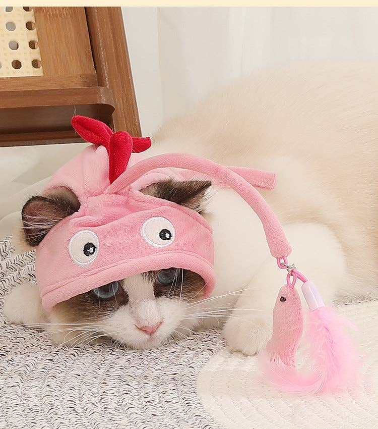 Moo - Feathered Cat Hat