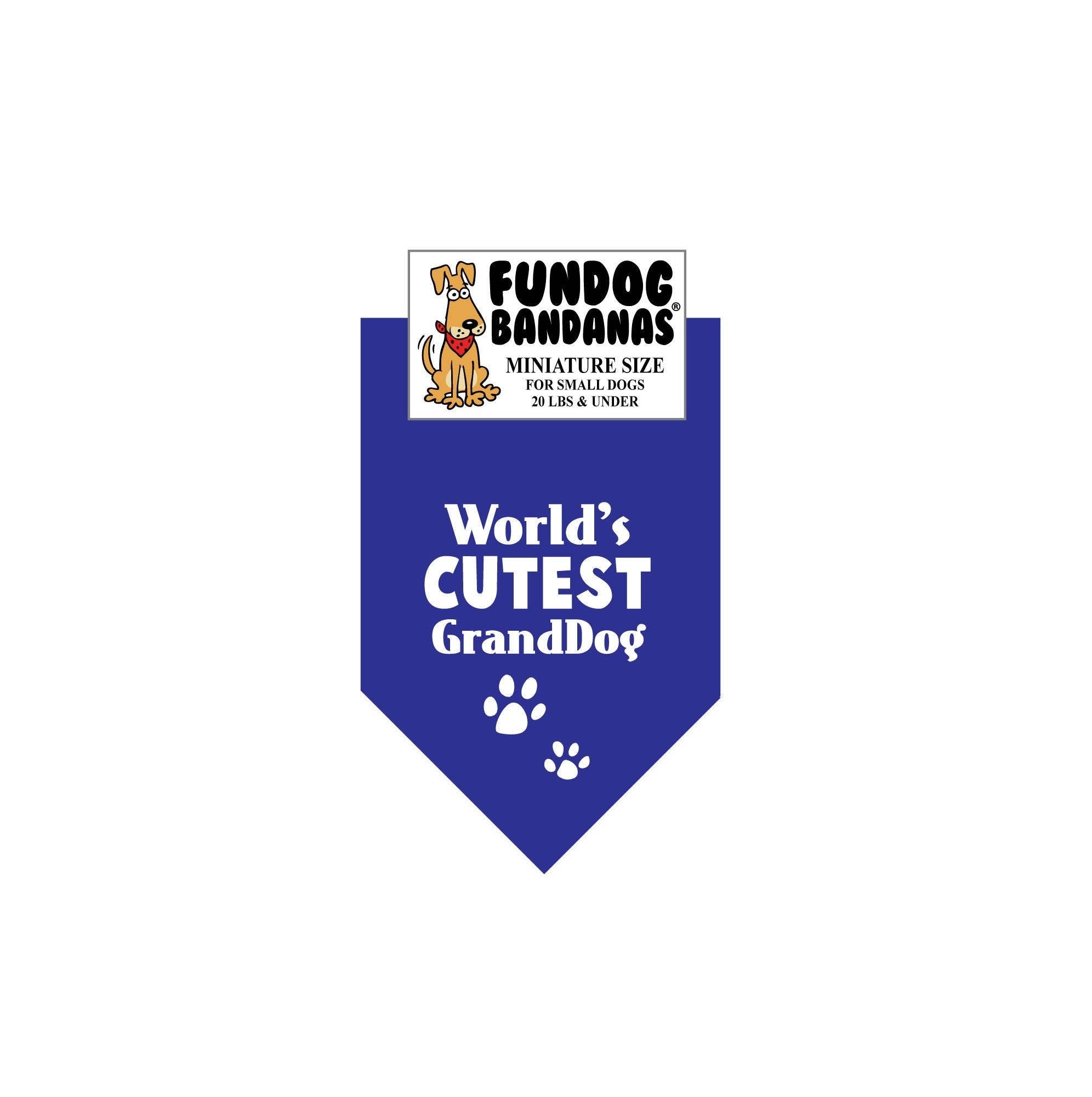 World's Cutest GrandDog Bandana
