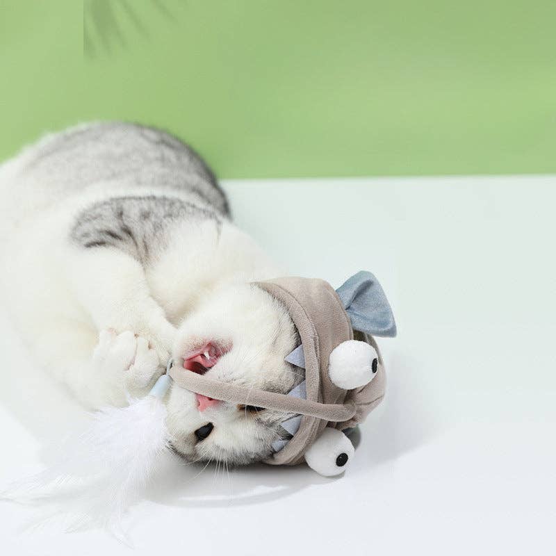 Moo - Feathered Cat Hat