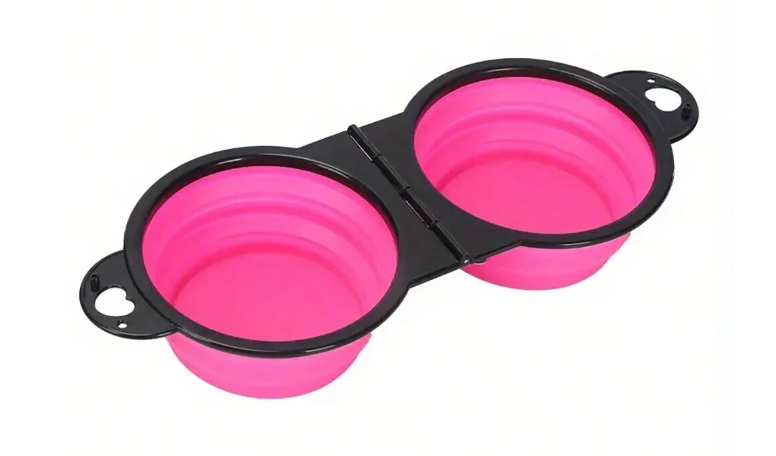 2 in 1 Foldable & Portable Pet Bowl