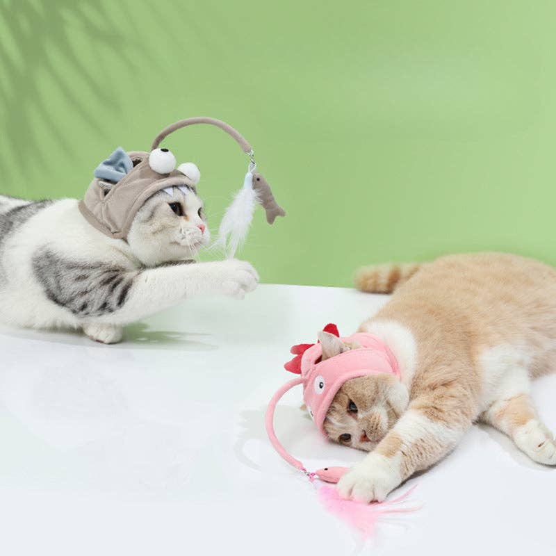 Moo - Feathered Cat Hat