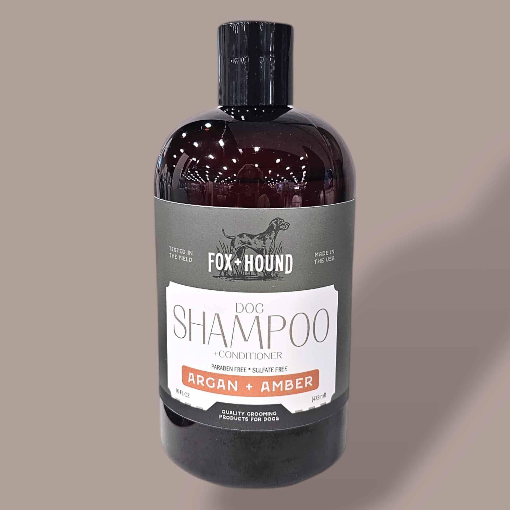 DOG SHAMPOO + CONDITIONER FOX + HOUND ARGAN & AMBER