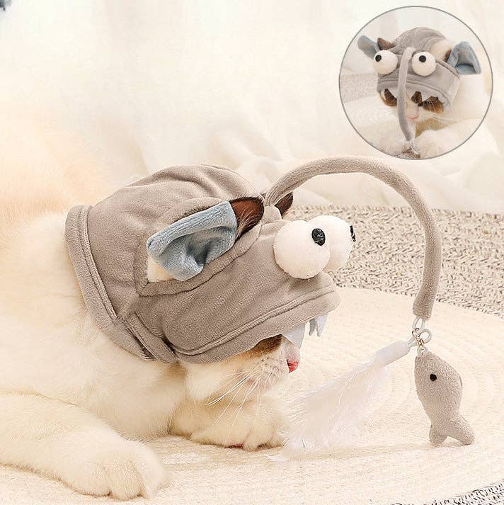 Moo - Feathered Cat Hat