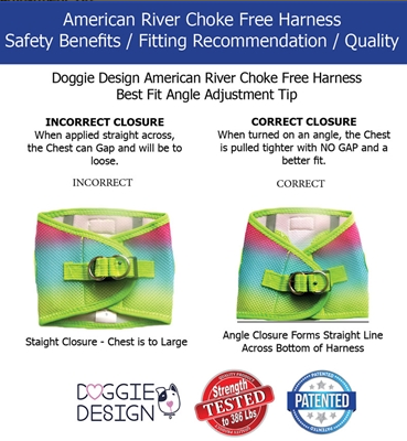American River Solid Dog Harness