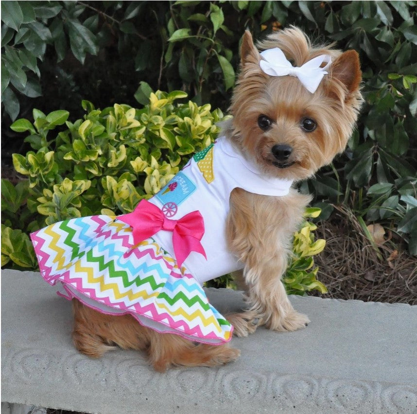 Ice Cream Cart Dress W/Leash & D-Ring (Harness)