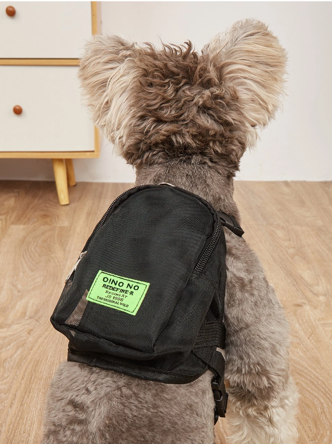 Mesh Dog Harness Backpack