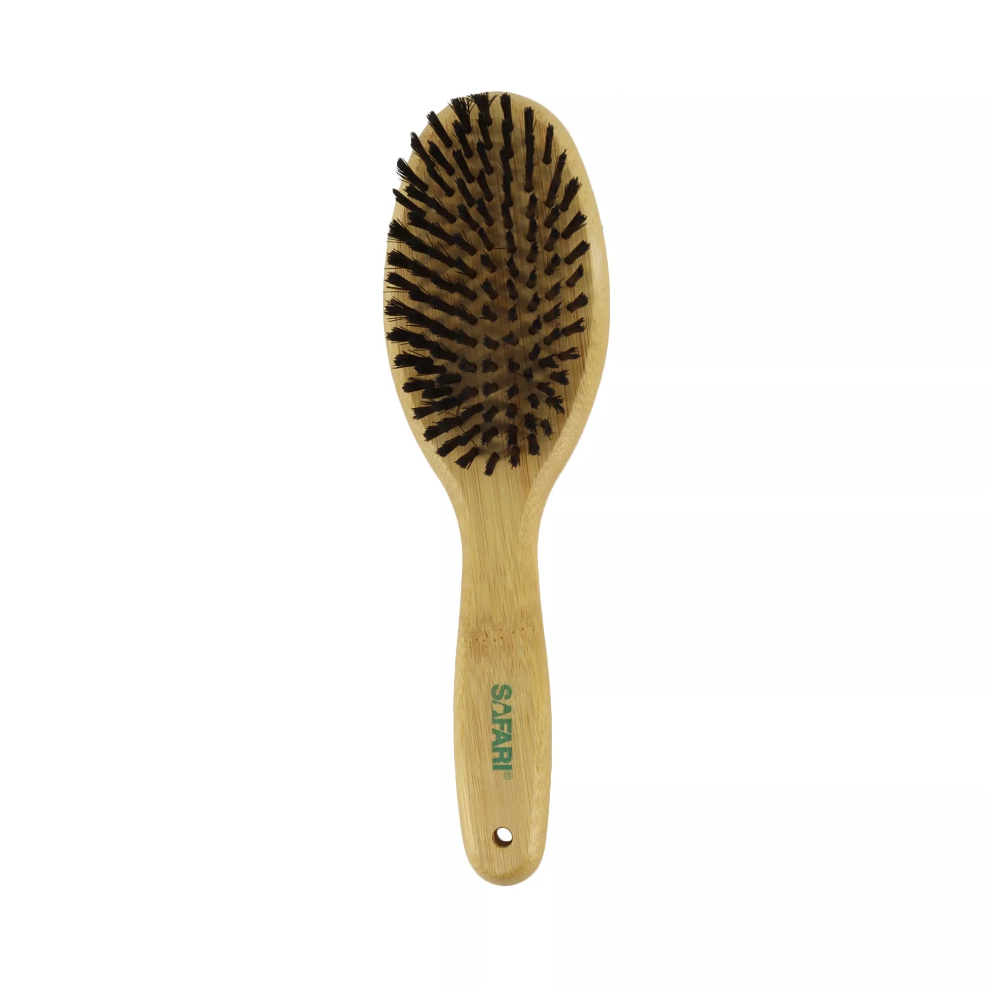 Bristle & Wire Pin Dog Brush Combo w/Bamboo Handle