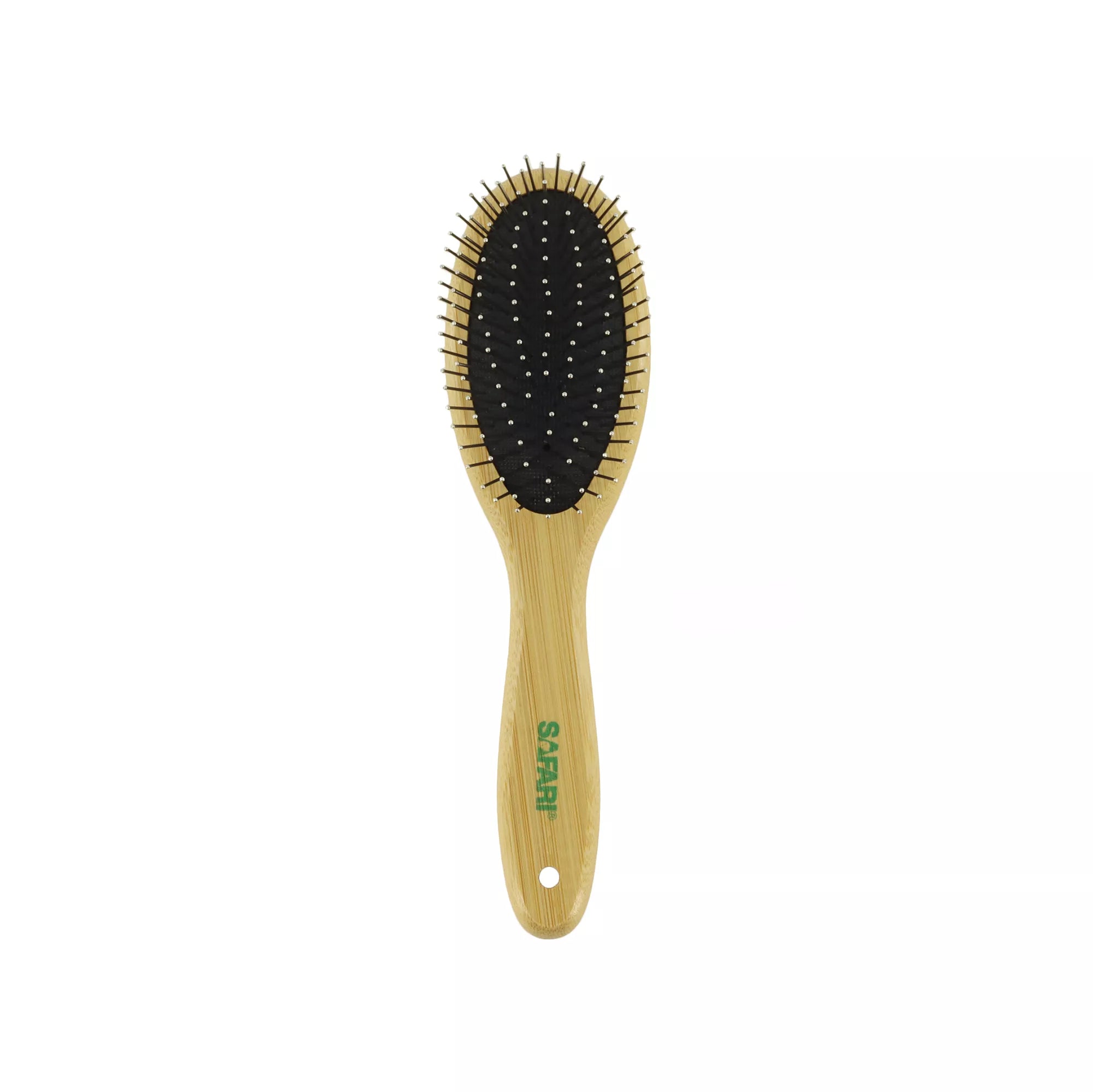 Wire Pin Dog Brush w/Bamboo Handle