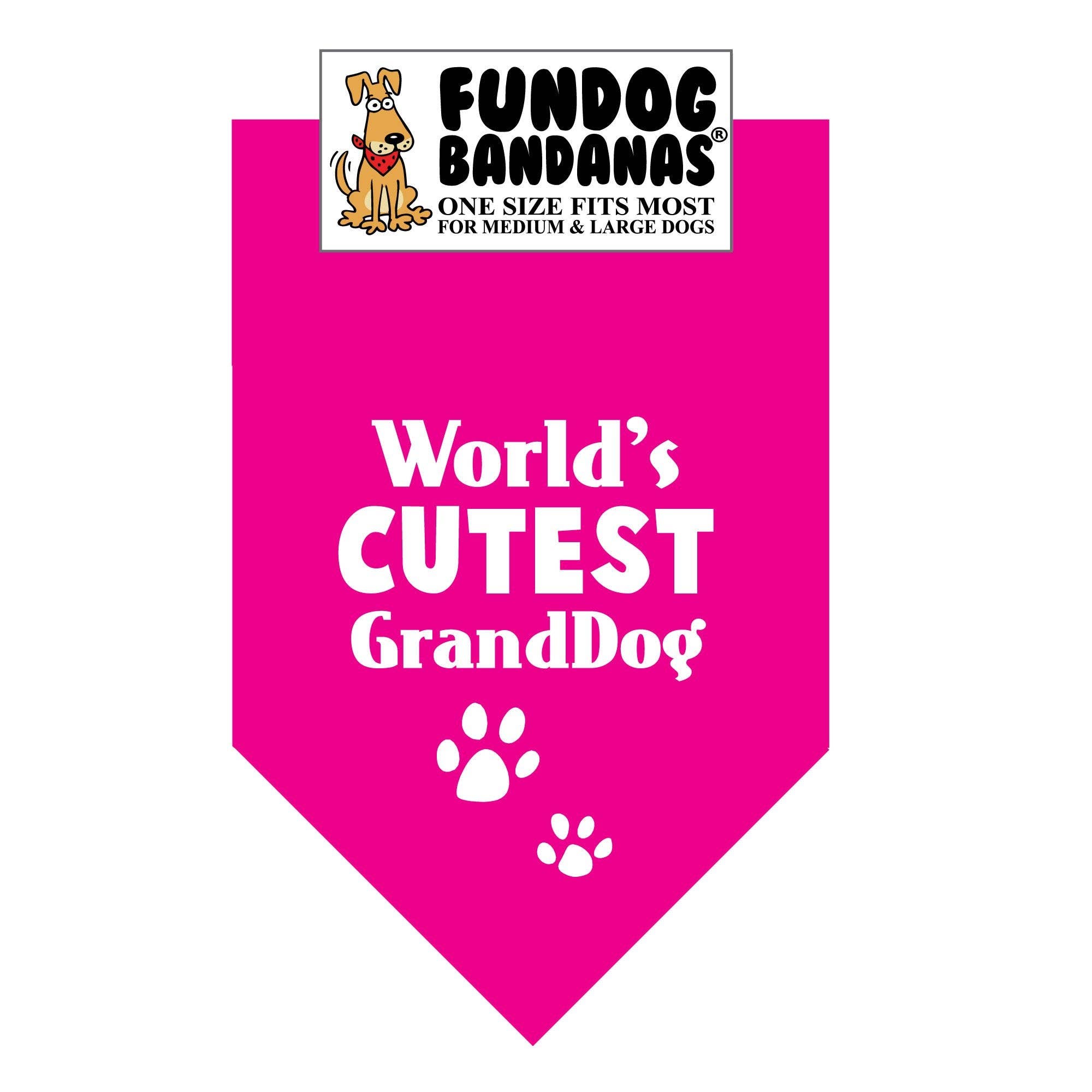 World's Cutest GrandDog Bandana