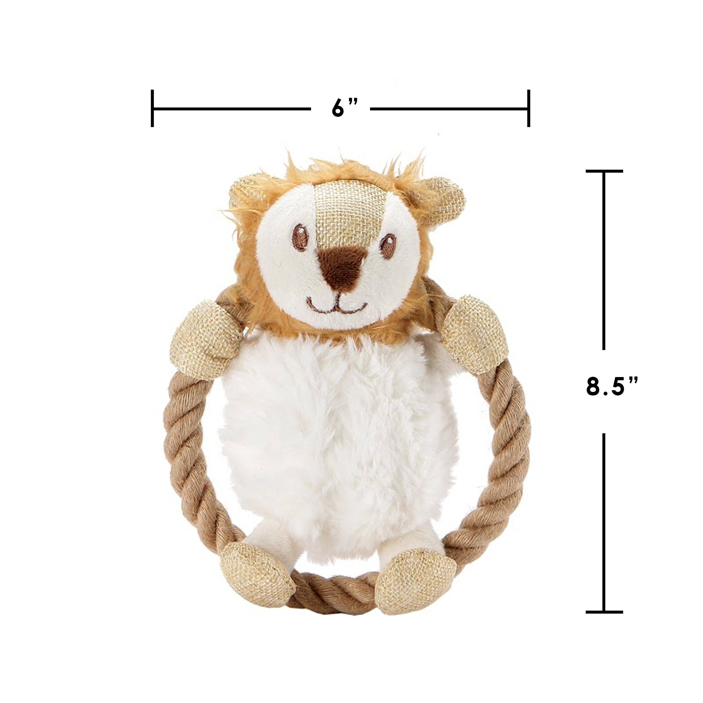 Hula Hemp Rope Lion Pet Toy