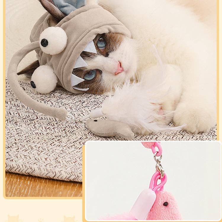 Moo - Feathered Cat Hat