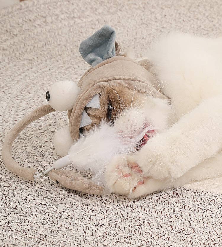 Moo - Feathered Cat Hat