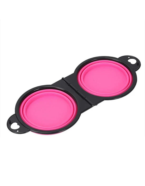 2 in 1 Foldable & Portable Pet Bowl